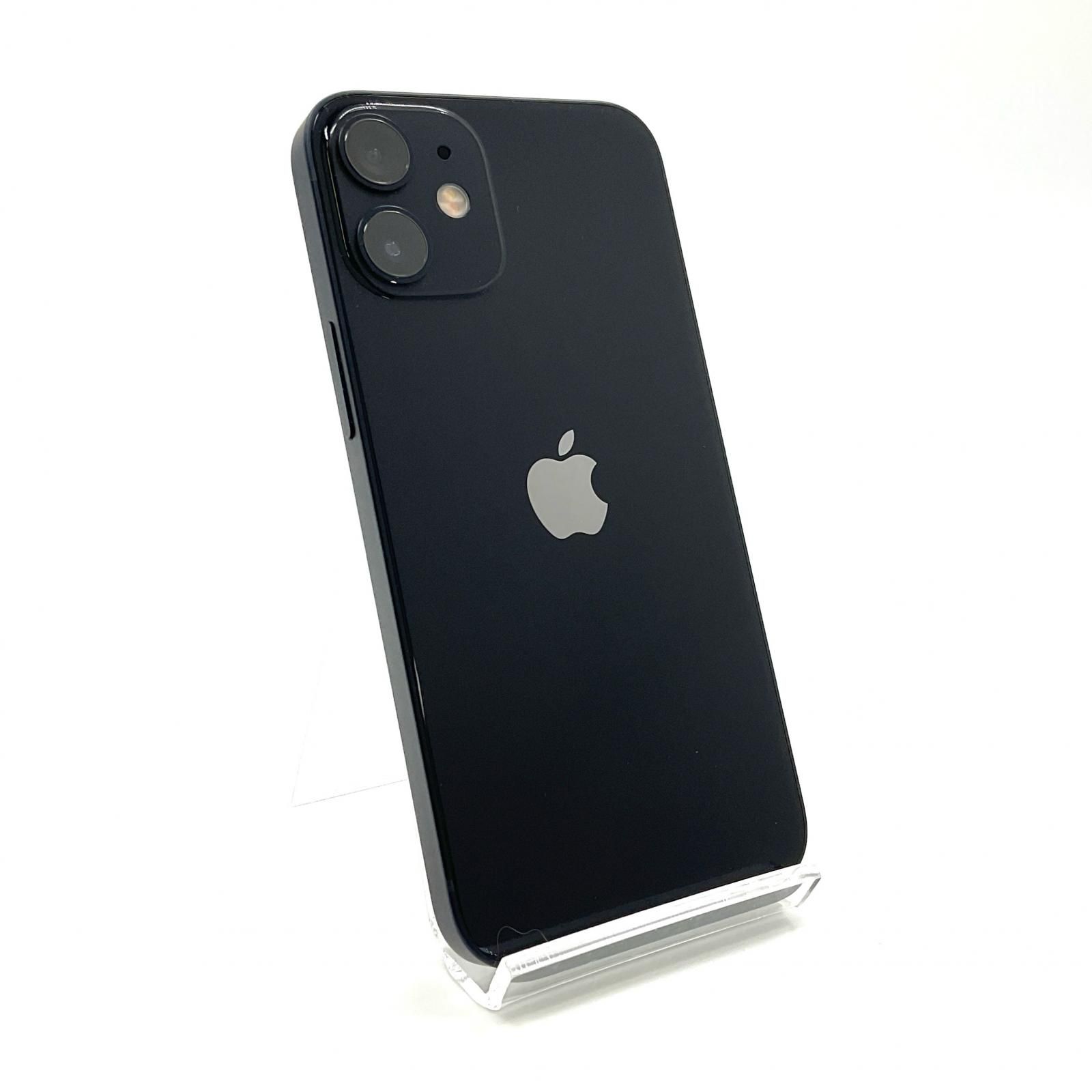 【全額返金保証】【最速発送】Apple iPhone 12 mini 128GB ブラック SIMフリー 動作確認済 バッテリー社外品