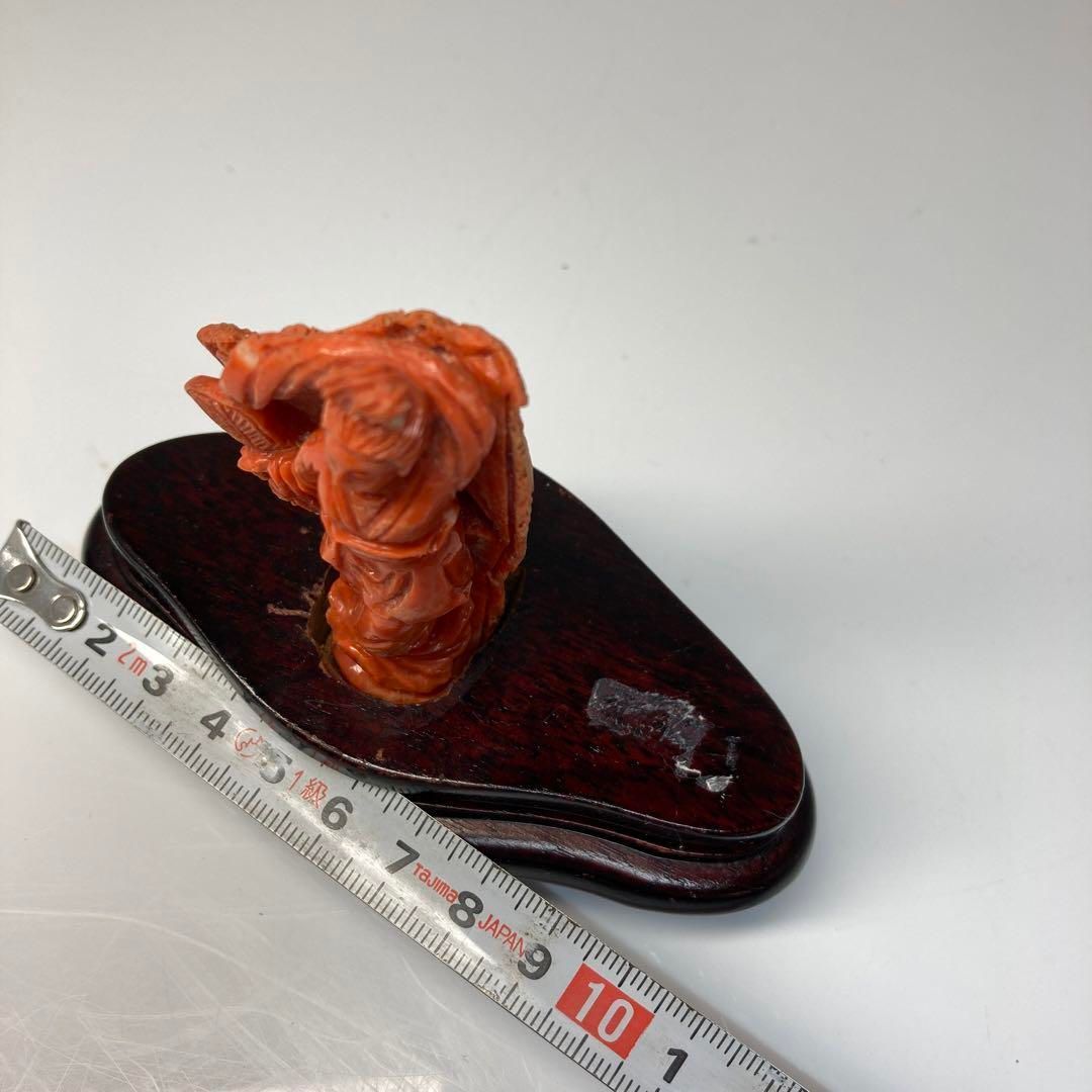 本ぼけ珊瑚　観音像　台込高さ約14.5㎝/138g 東Y7-0729⭐︎2Fトトカ 本赤珊瑚 観音像 115g/高さ9.5㎝（台込）東Y6-0222☆2Fトウル - メルカリ