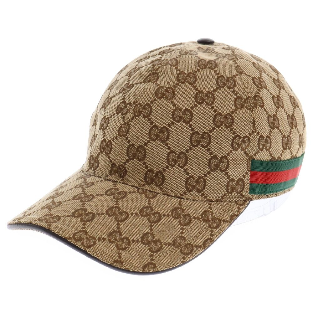 B*o様 最終価格/美品GUCCIベースボールキャップGGシェリーライン/グッチ GUCCI (グッチ) オリジナルGGキャンバス モノグラム シェリーライン