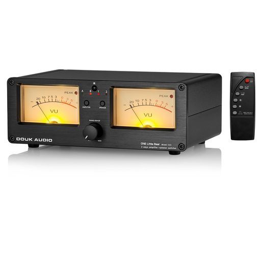 DoukAudioVU3デュアルアナログVUメーター2ウェイアンプ/スピーカースイッチDBパネルディスプレイオーディオスイッチャーボックス