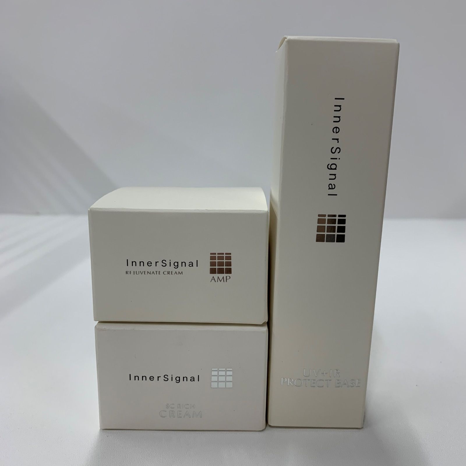 K1215 InnerSignal インナーシグナル リジュブネイトクリームG / SCリッチクリーム  / UV + IR プロテクトべース 計3点セット