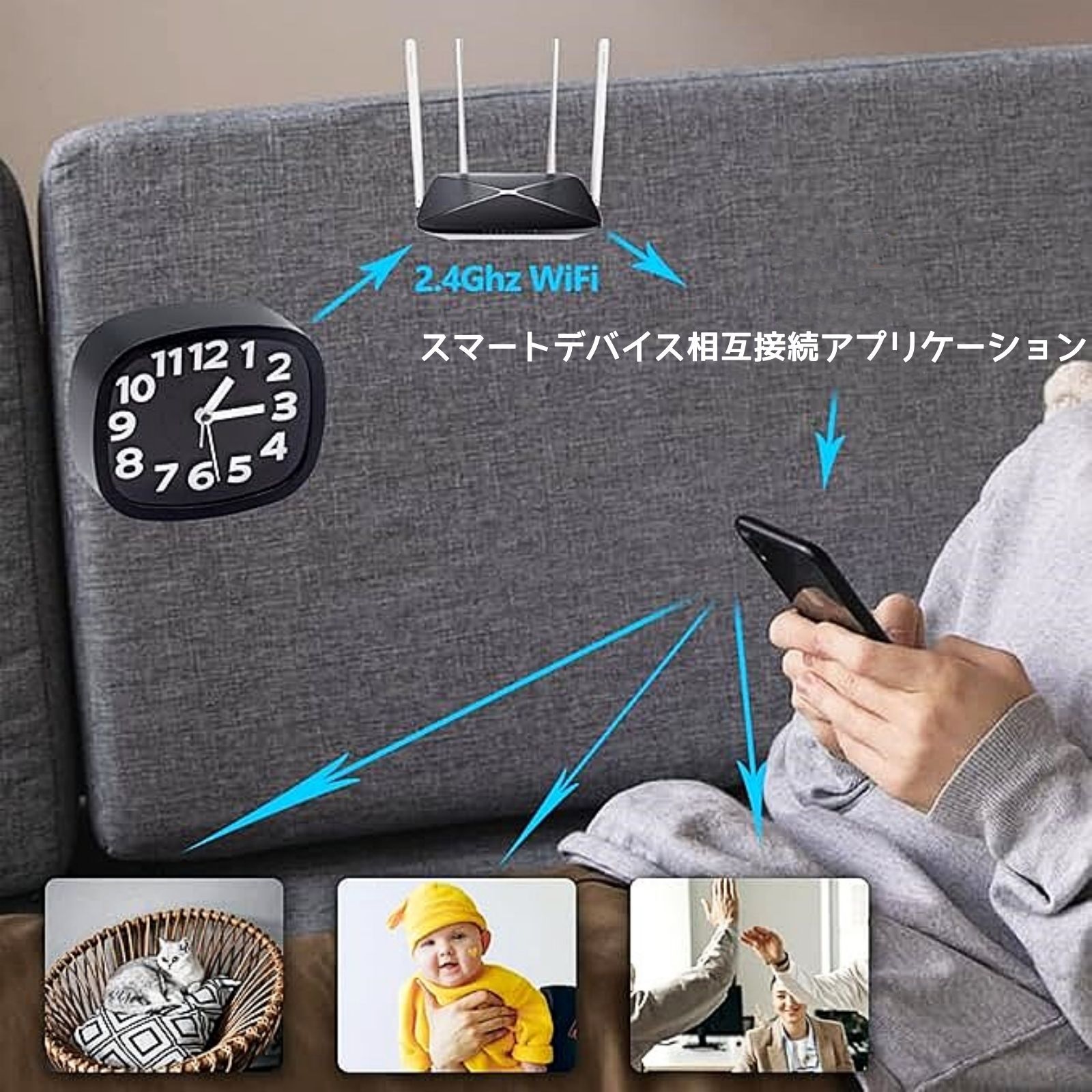 長時間録画 室内見守りカメラ