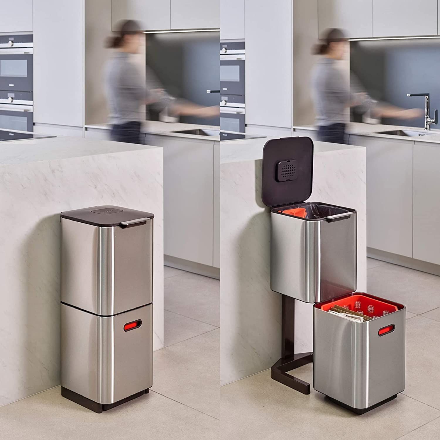 未使用　新品　ジョセフジョセフ　ゴミ箱　ダストボックス　トーテムコンパクト 未使用 新品 ジョセフジョセフ ゴミ箱 ダストボックス トーテム