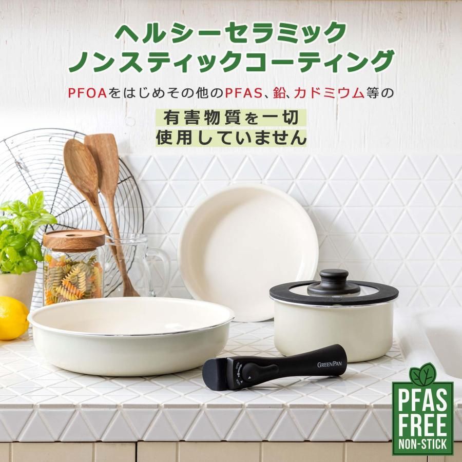 グリーンパン GREENPAN エッグパン 玉子焼き器 単品 取っ手のとれる IH ガス 食洗機 対応 有害物質不使用 PFASフリー セラミックコ WWW_GEBZETESISAT_COM_TR