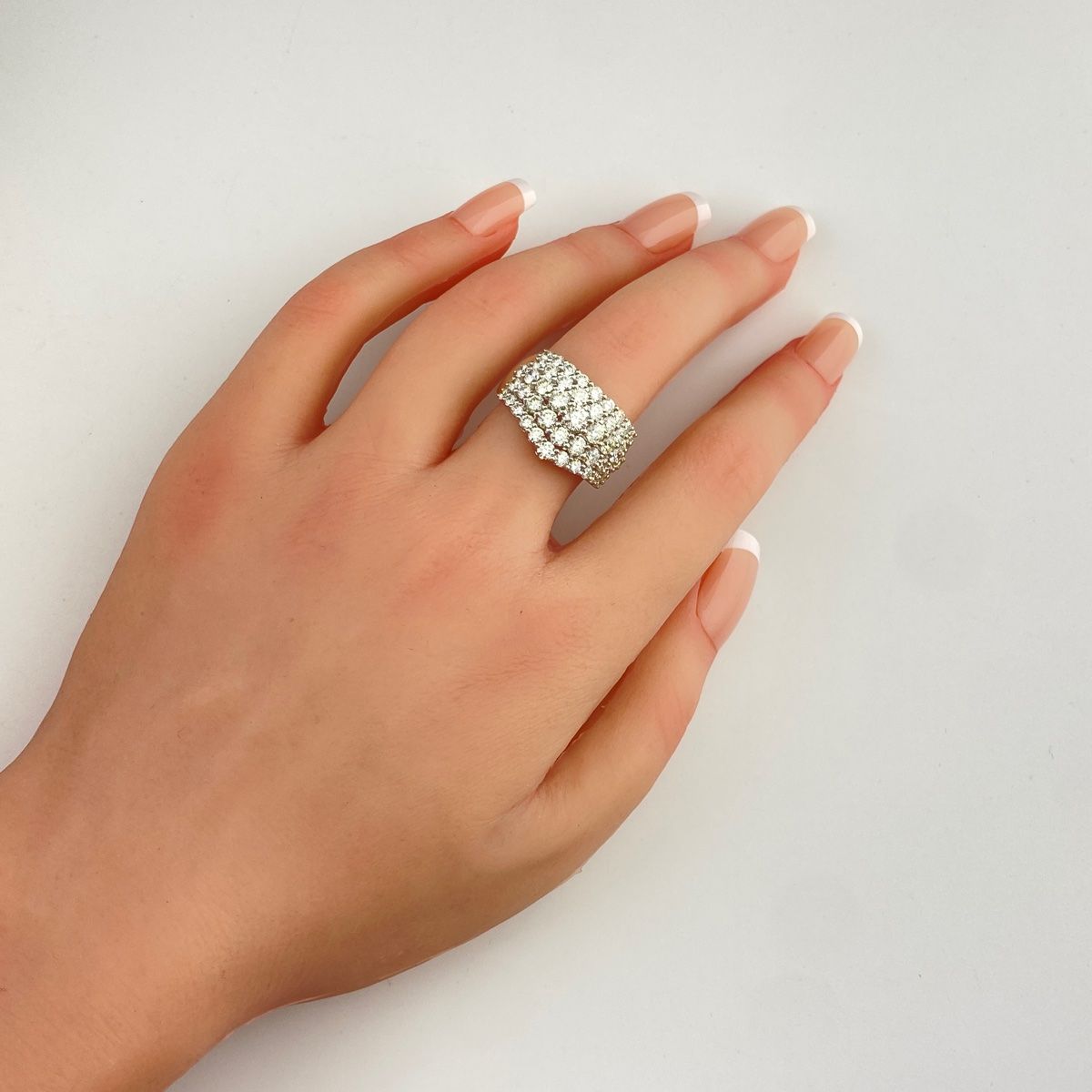 GSTV メレダイヤ デザインリング プラチナ 指輪 リング 15号 Pt950