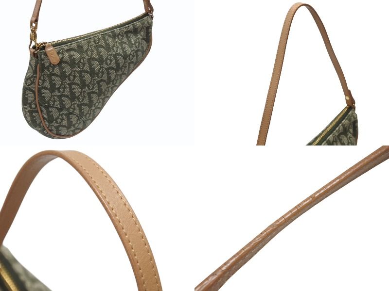 Christian Dior サドルポーチ ガリアーノ期ヴィンテージ トロッター 極美品 Christian Dior クリスチャンディオール サドルポーチ