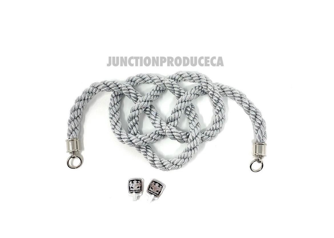 送料込み！　ふさ　大サイズ　白　菊結び　本物　ジャンクションプロデュース ふさ白/菊結び/中サイズ&銀綱セット販売本物ジャンクションプロデュース