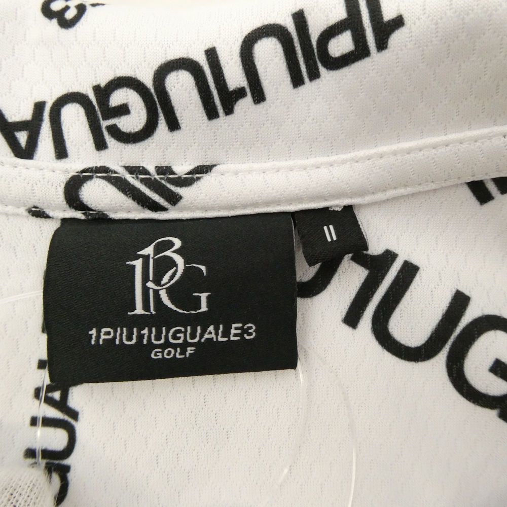 美品 1PIU1UGUALE3 ウノピュウノウグァーレトレ GST153 ONE-PIECE 1PIU1UGUALE3 RANDOM LOGO ワンピース II M ポリエステル 他 ゴルフ 半袖 ひざ丈 レディース HM772A90 美品 1PIU1UGUALE3 ウノピュウノウグァーレトレ GST153 ONE