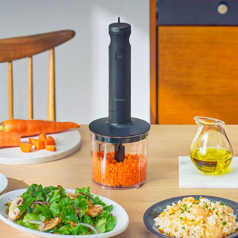ビタントニオ Vitantonio ハンドブレンダー VHB-30 スムージー スープ 離乳食 介護食 ペースト 氷も砕ける ハンドミキサー 電動 軽量
