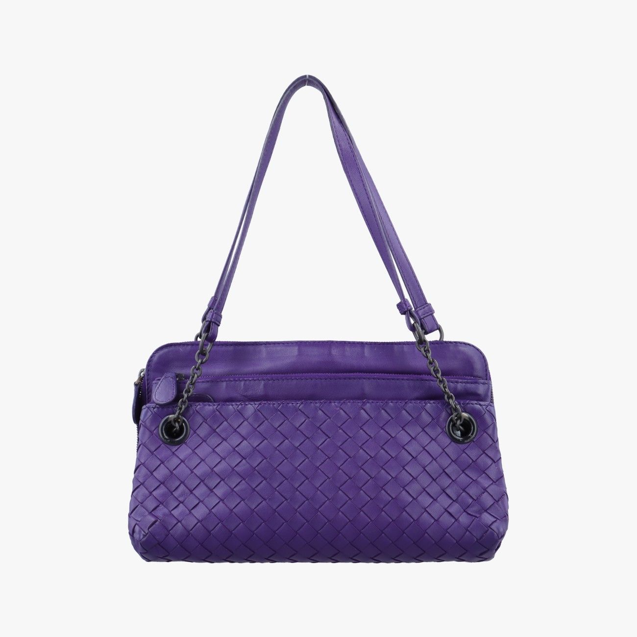 ボッテガヴェネタBottega Venetaイントレチャート パープル ラムスキン B00562724Z