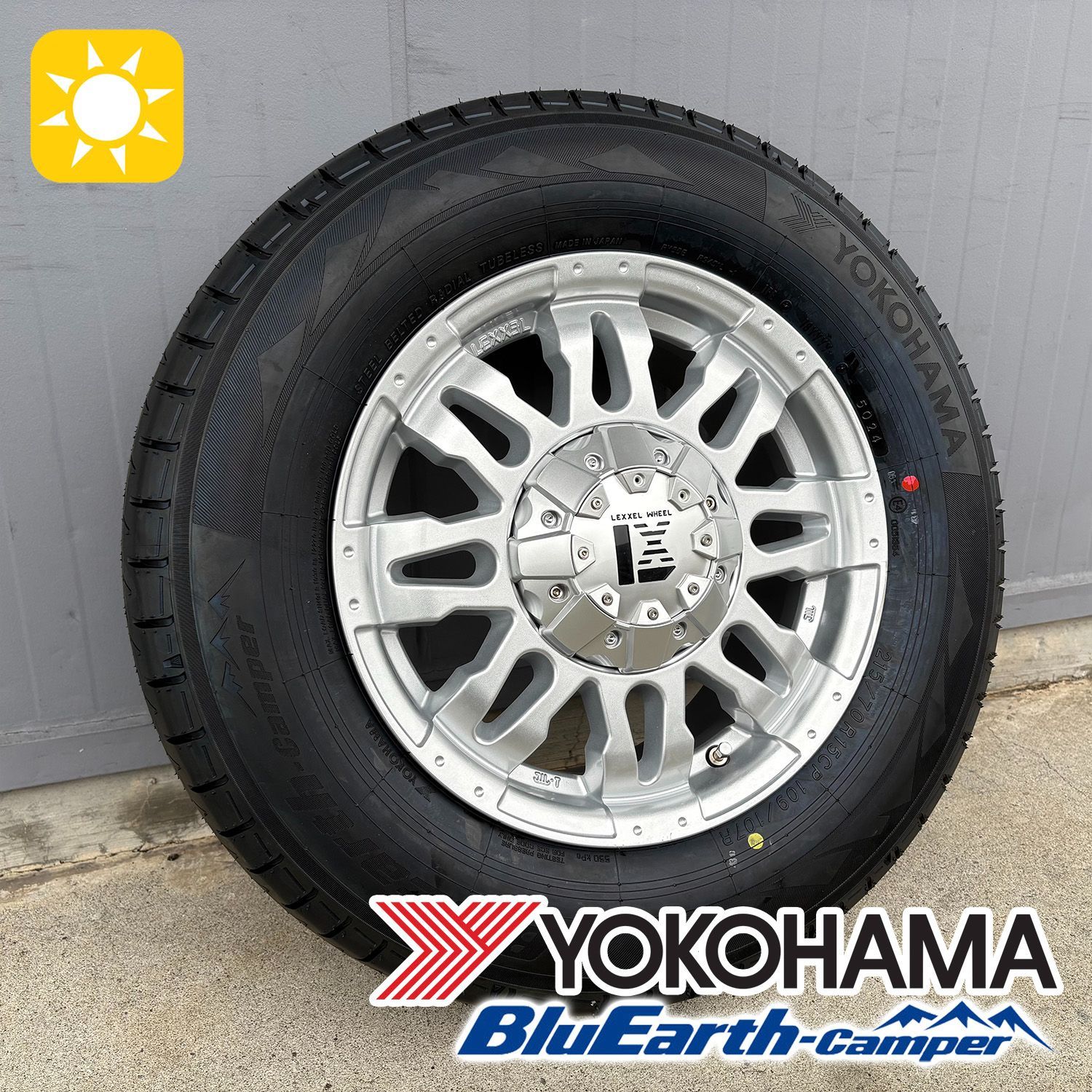 車検対応 TOYOTA カムロード 15インチ 新品 ホイールタイヤ 4本セット 