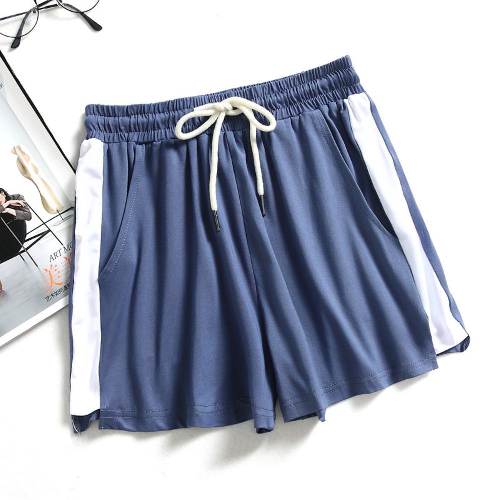 ☆ BLUE ☆ M ☆ SHORTS SIDE LINE SHORTS YSPANTS 5199 SHORTS WOMEN'S SHORT PANTS SIDE LINE SHORTS BOTTOMS BOTTOMS TROUSERS ROOM WEAR DANCE CHEER GYM FITNESS YOGA SPORTS