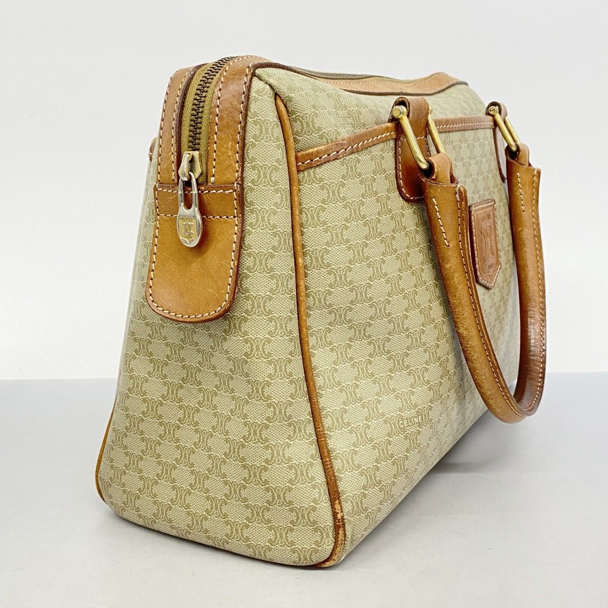 【美品】セリーヌ　ハンドバッグ　馬車金具　ゴールド金具　マカダム柄　PVC　革 楽天市場】CELINE セリーヌ ロゴ 馬車金具 マカダム カバン