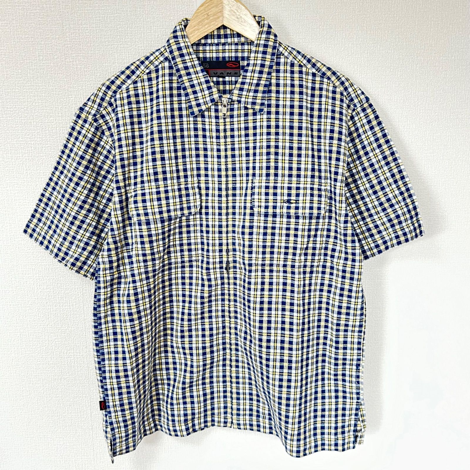 w^)b VANS ヴァンズ バンズ ジップアップ 半袖シャツジャケット