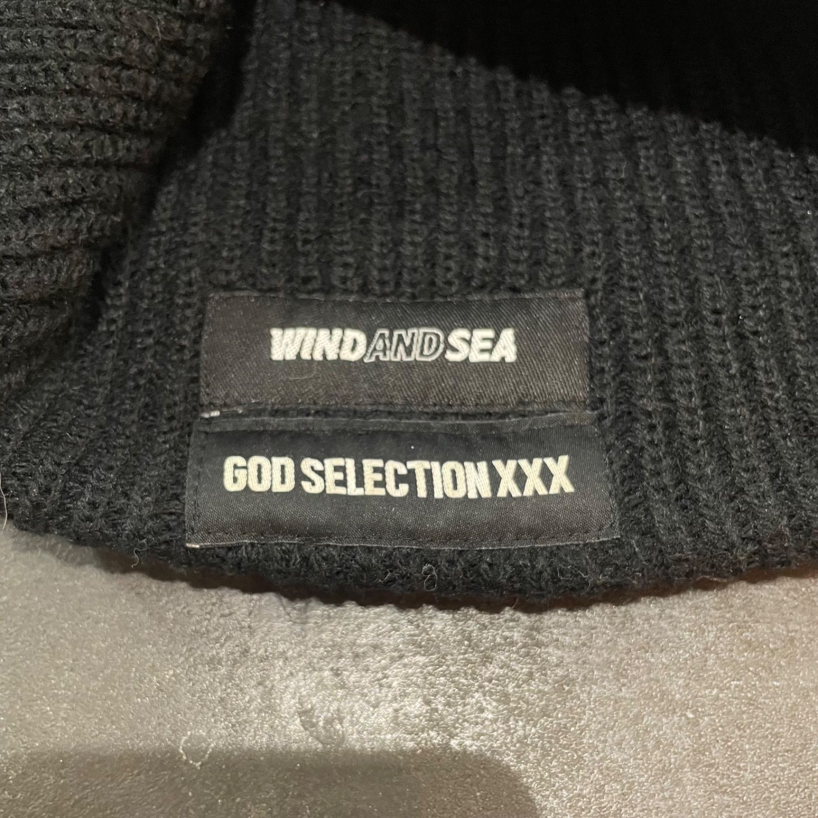 WIND AND SEA GOD SELECTION XXX コラボ ビーニー ニット