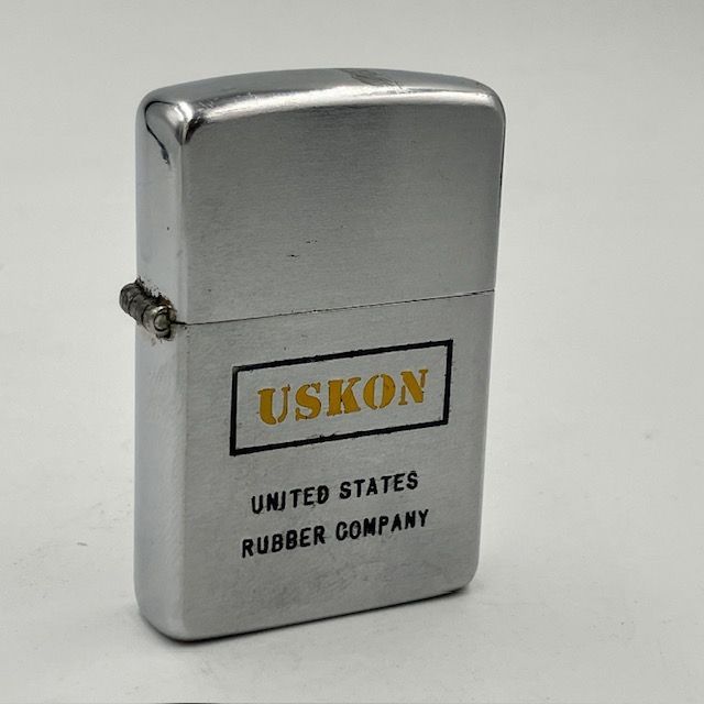 ジッポー ZIPPO ライター 美品 スチール製 1951〜1953年 企業もの USKON PAT.2032695 - メルカリ