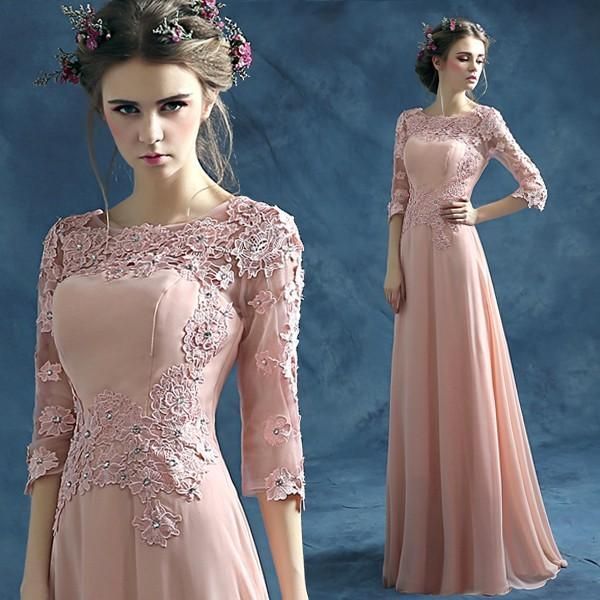 パーティードレス 袖あり 結婚式 フォーマル イブニングドレス カクテルドレス ロングドレス ドレス 秋冬 演奏会 ウエディングドレス