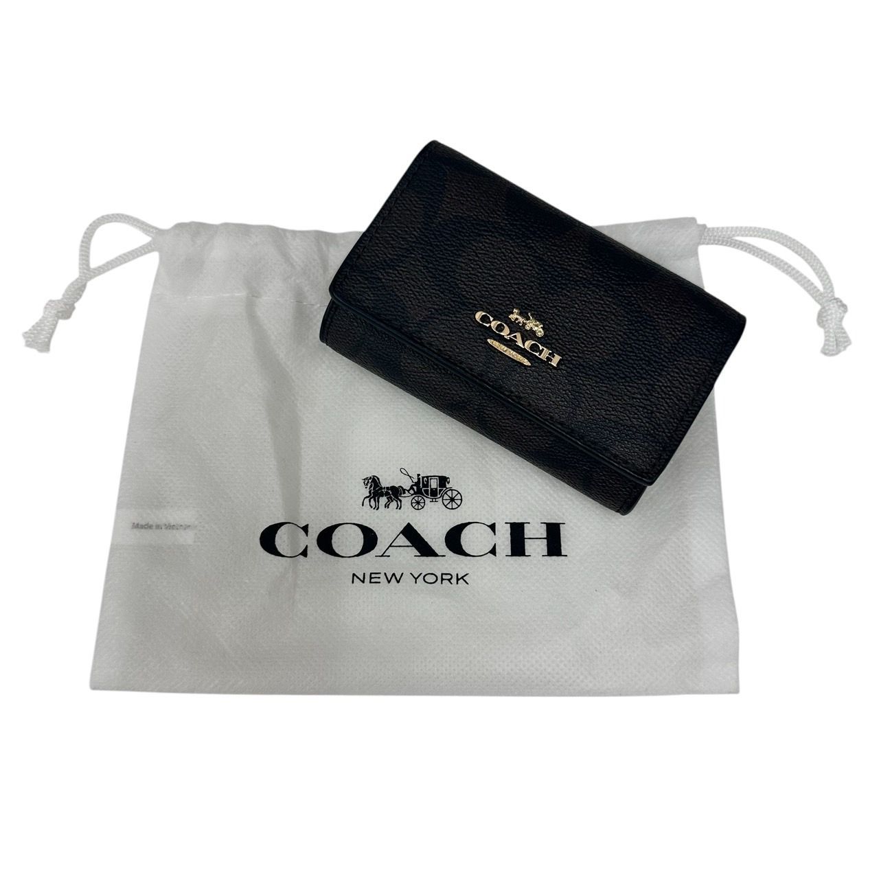 COACH ファイブリング キーケース シグネチャー キャンバス　 新品未使用品 COACH コーチ ☆COACH☆ ファイブリング キーケース