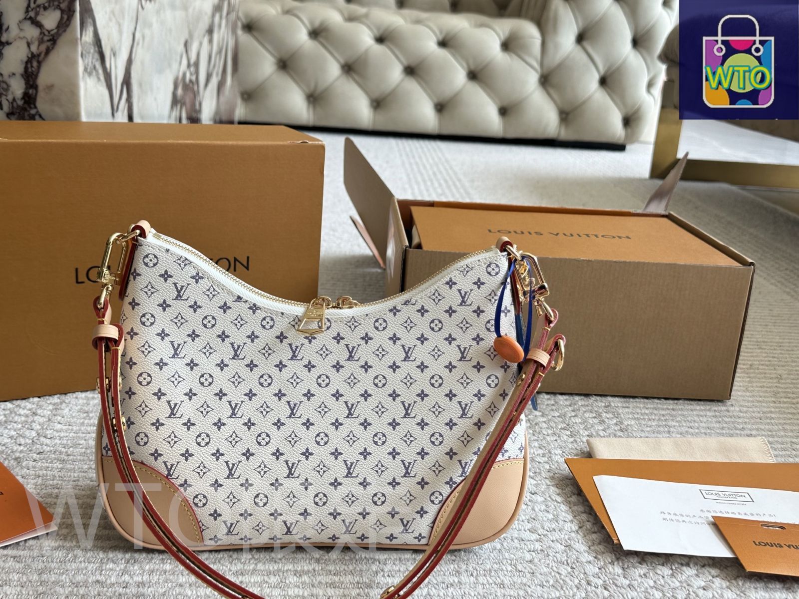 【ユニークな形】Louis Vuitton ブーローニュ・ホーボー バッグ 210.jpg