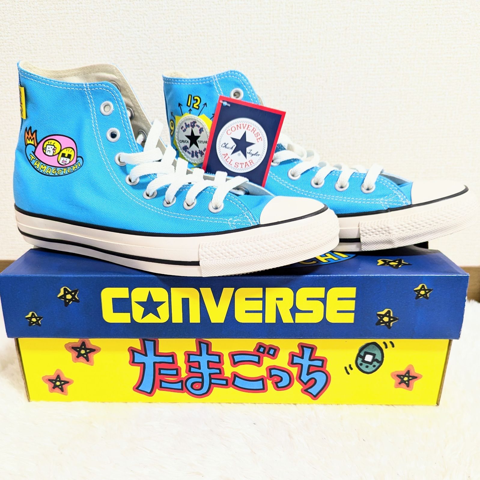 コンバースhi 7 限定コラボ CONVERSE ALL STAR コンバース CONVERSE All Star TAMAGOTCHIコラボ 水色　新品未使用