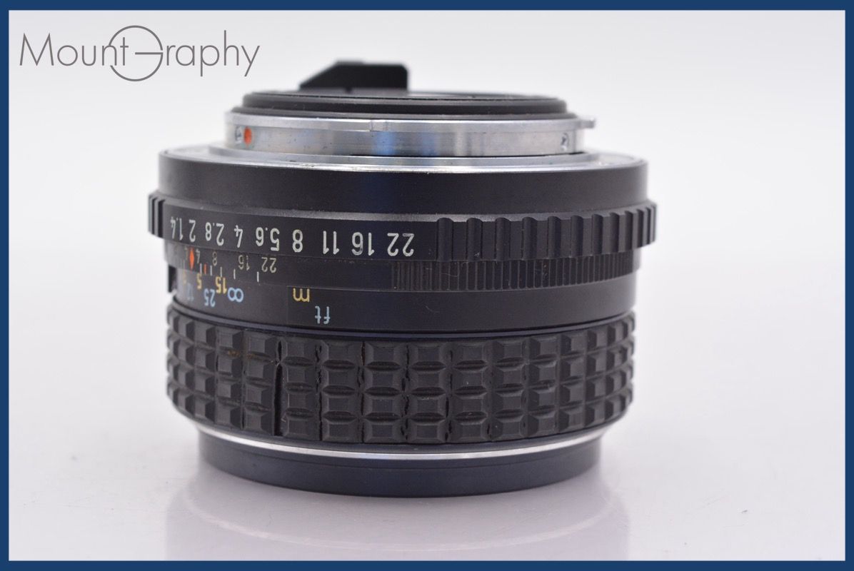実用 ペンタックス PENTAX SMC PENTAX-M 50mm F1.4 前後キャップ付 完動 同梱可 mj5022
