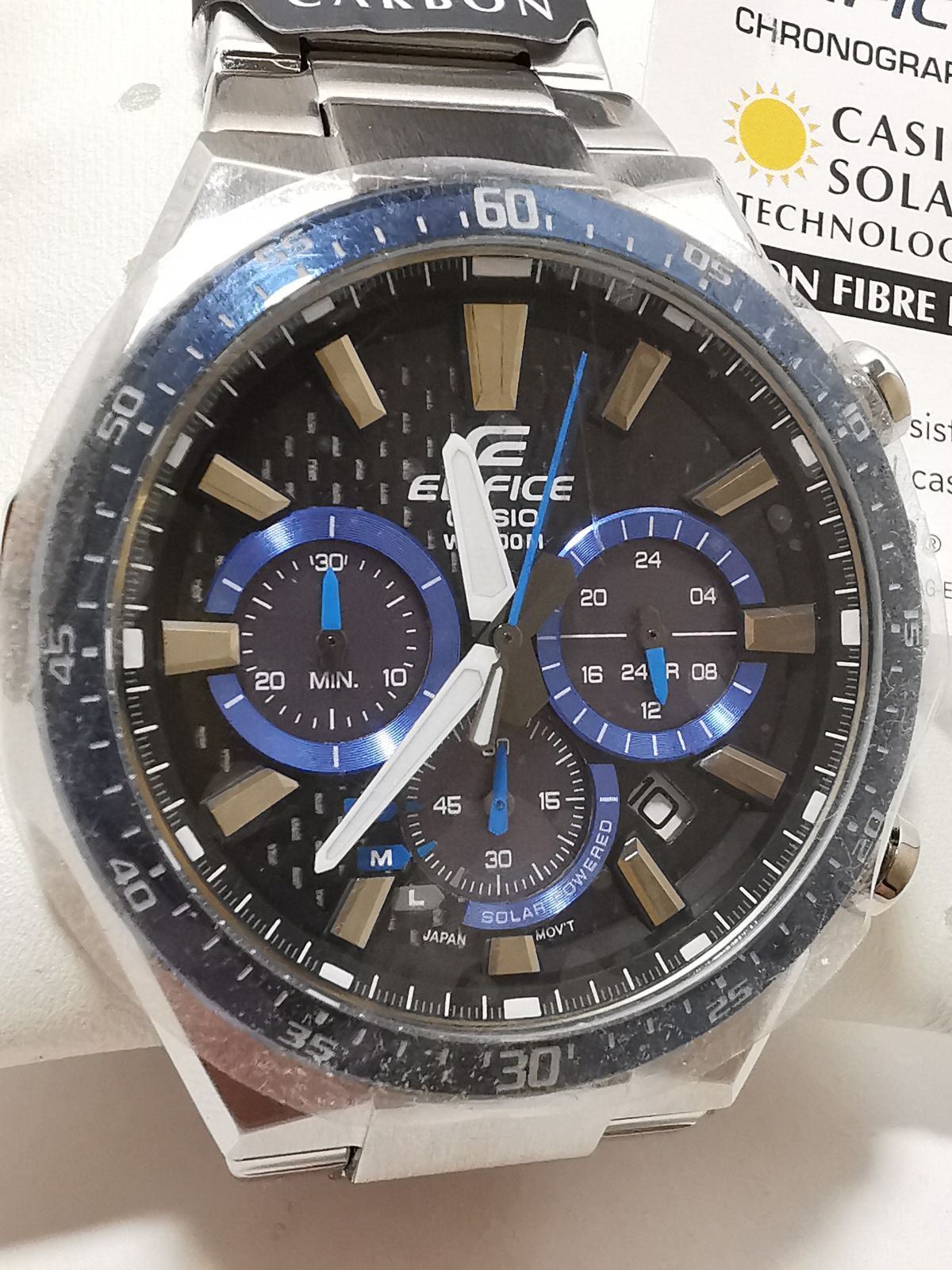 CASIO EDIFICE エディフィス 腕時計 EQS-800 ソーラー クロノグラフ 