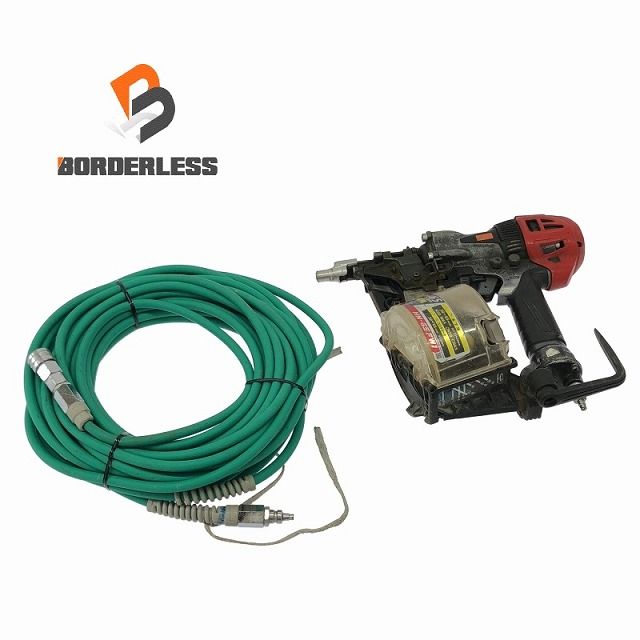 品 MAX マックス 65mm 高圧エア釘打ち機 HN-65FW1 型枠モデル 高圧エアホース付き エアツール 大工道具 内装