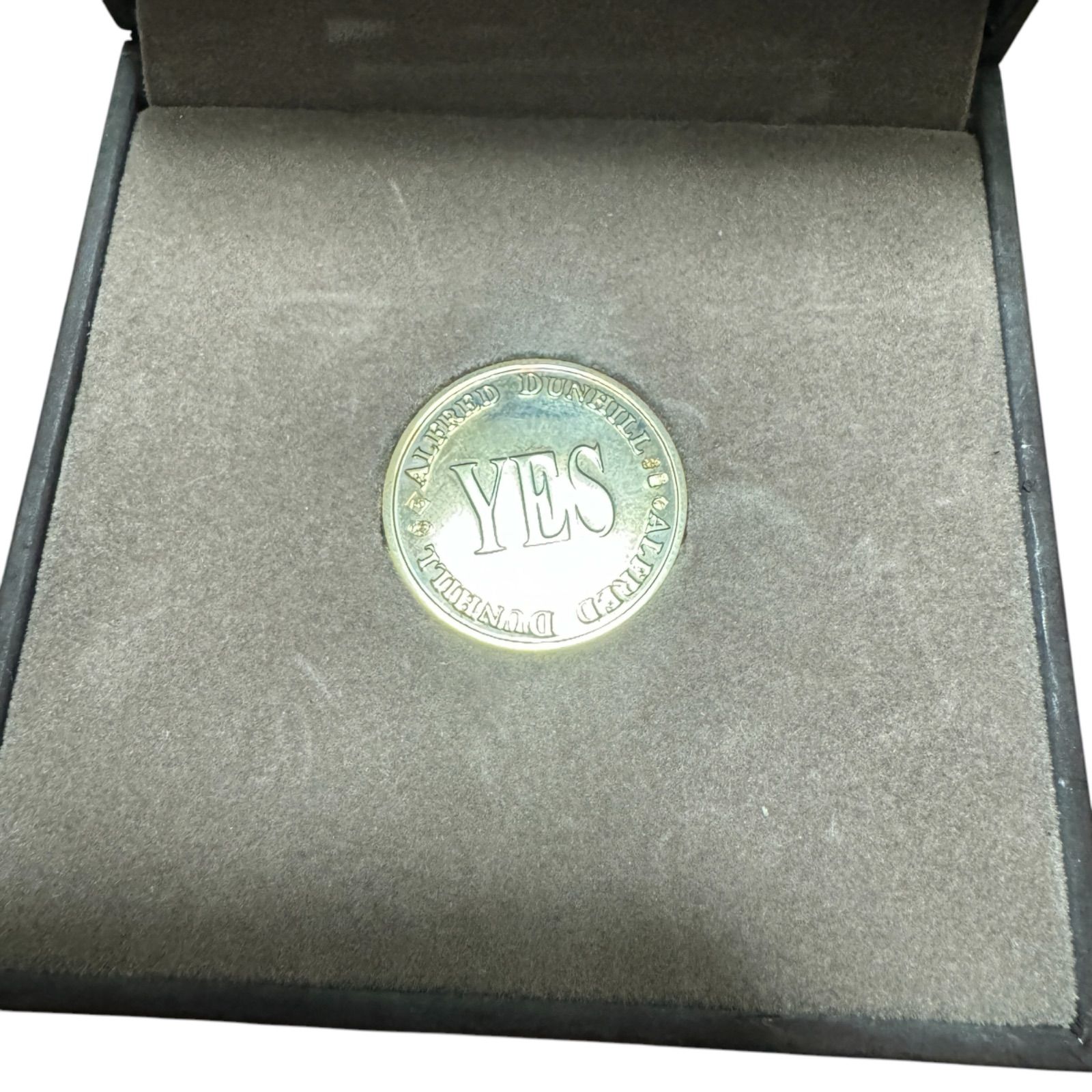 RE72 【美品】dunhill ダンヒル DECISION COINS YES NO メンズ