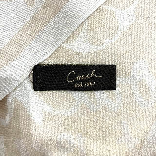 コーチ COACH ストール マフラー シルク混 リバーシブル