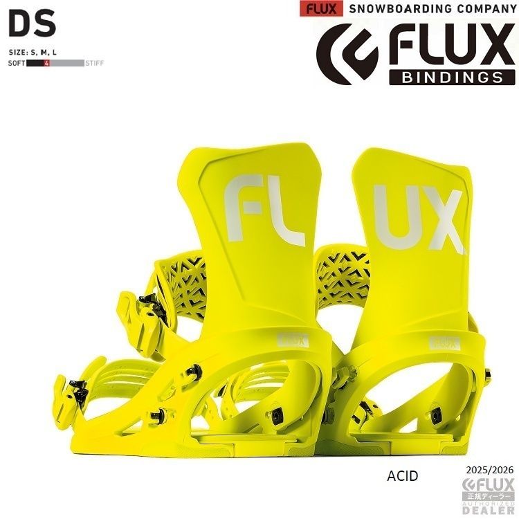 FLUX BINDING DS ACID SIZE M フラックス ディーエスJAPAN BLAND 2026 FLUX日本 保証書付 軽量バインディング 25‐26