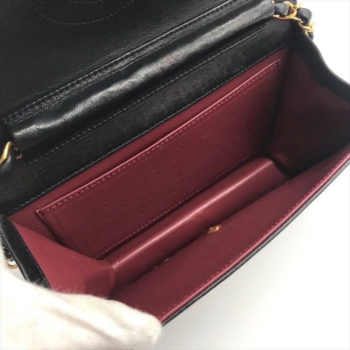美品 CHANEL シャネル ココマーク ミニマトラッセ レザー プッシュ