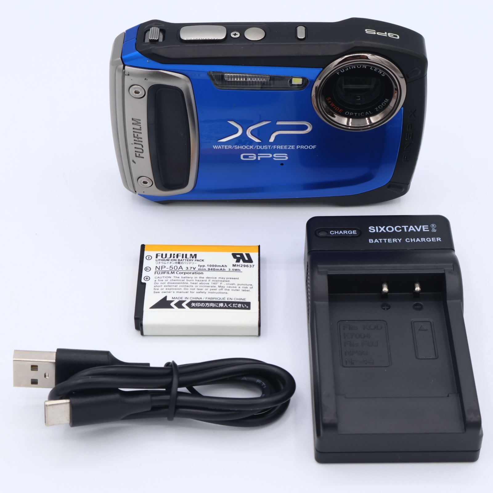 FUJIFILM フジフィルム デジタルカメラ FinePix XP150 光学5倍 ブルー F FX-XP150BL 251013_2P323206