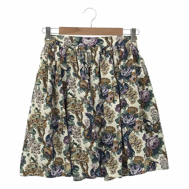 miu miu / ミュウミュウ | 総柄 サイドジップ ギャザースカート | 38 | レディース