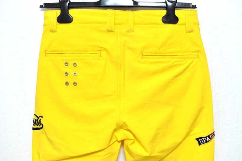 ラッセルノ ゴルフ フラッグロゴ ストレッチ スキニー パンツ イエロー M 4 ラッセルノ ゴルフ フラッグロゴ ストレッチ スキニー パンツ