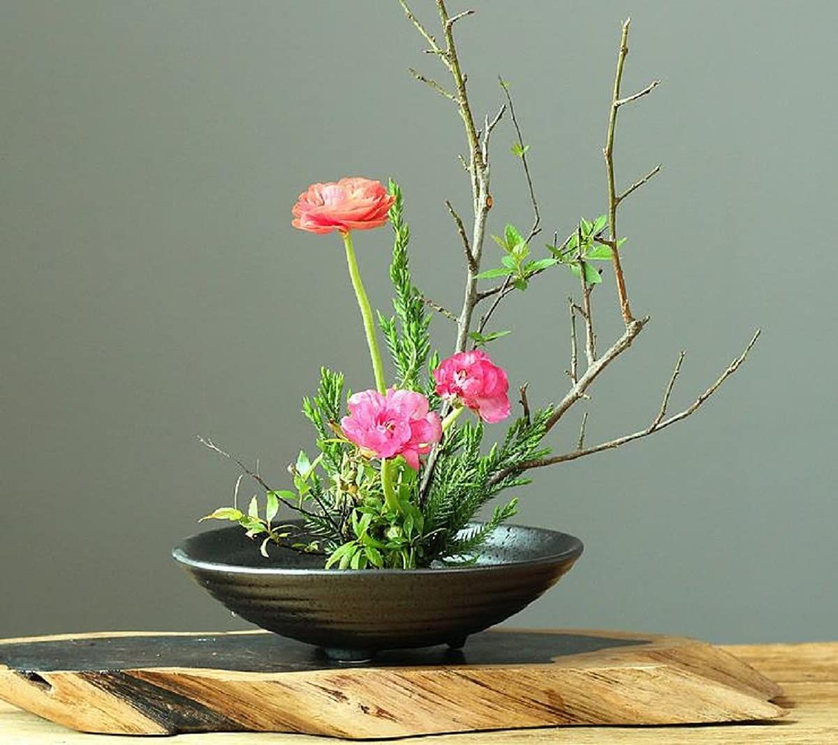 【mid century design】陶器 フラワーベース 花器 花瓶 華道 mid century design】陶器 フラワーベース 花器 花瓶 華道