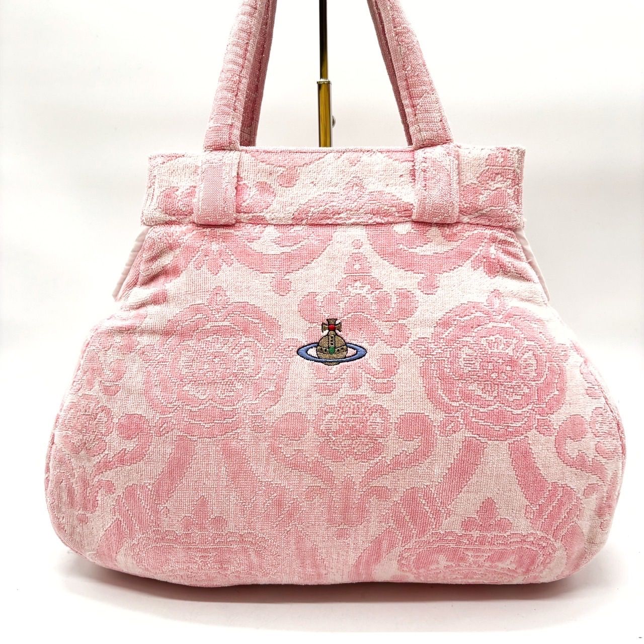 ヴィヴィアン・ウエストウッド ミニヤスミンバッグ ピンクレオパード柄  