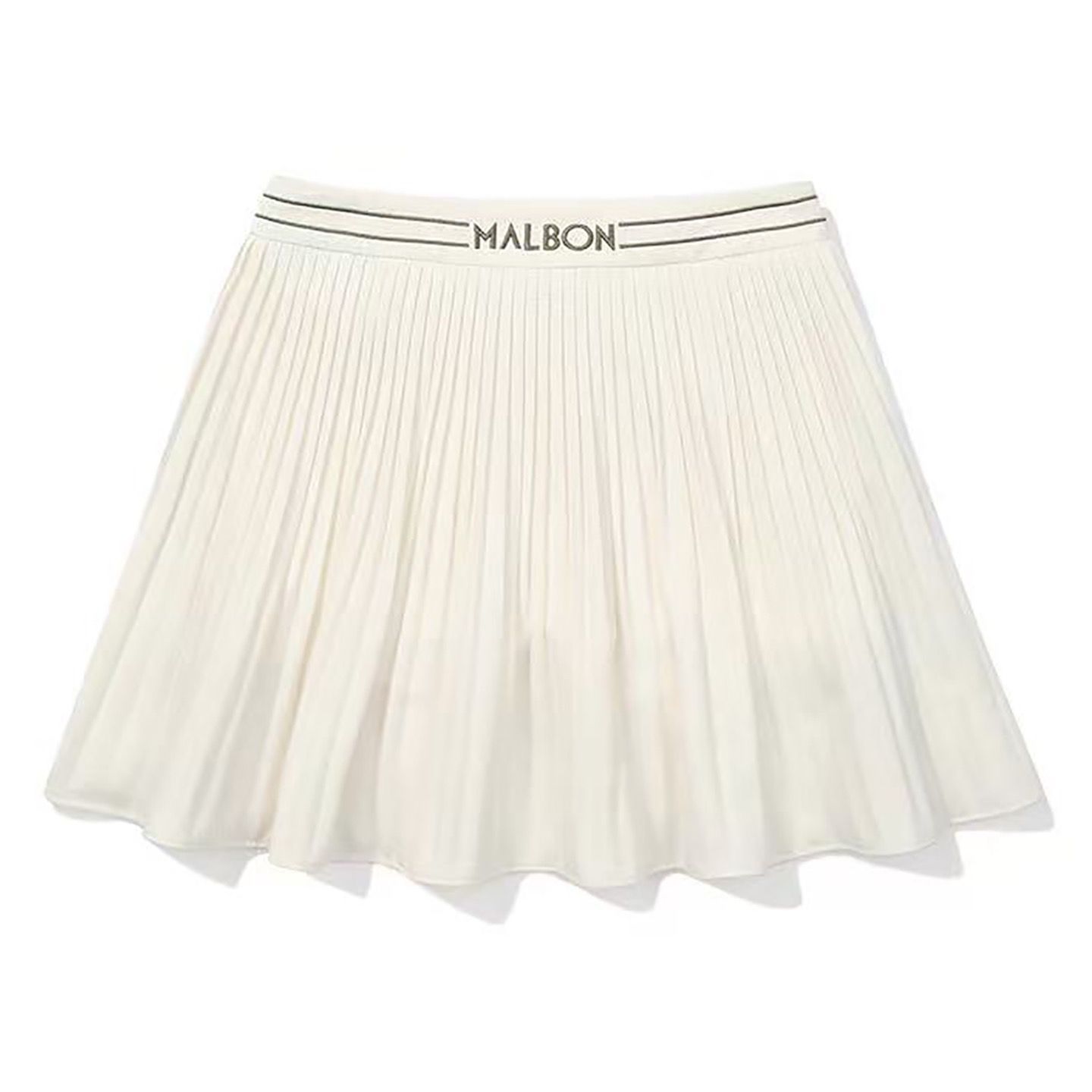 マルボンmalbon新品プリーツスカート ホワイト S