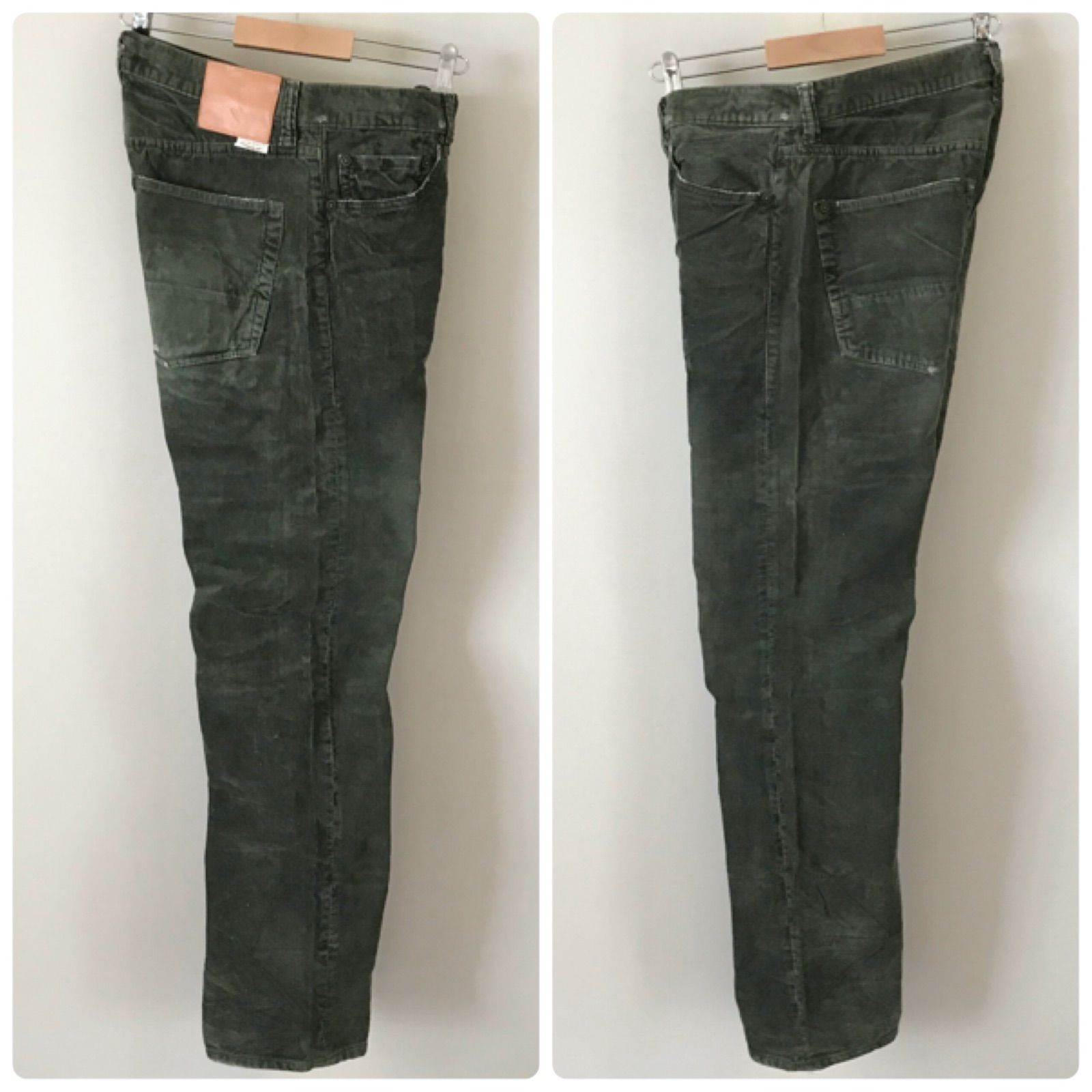 PRPSストレートデニム ジーンズ シワ ダメージ ビックサイズ 34 Prps