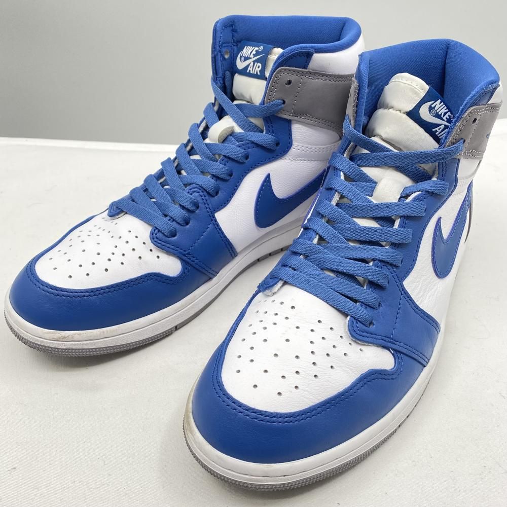 【中古】NIKE AIR JORDAN 1 RETRO HIGH OG True Blue サイズ28.5cm DZ5485-410 ナイキ エア ジョーダン 1 レトロ ハイ OG トゥルー ブルー[17]