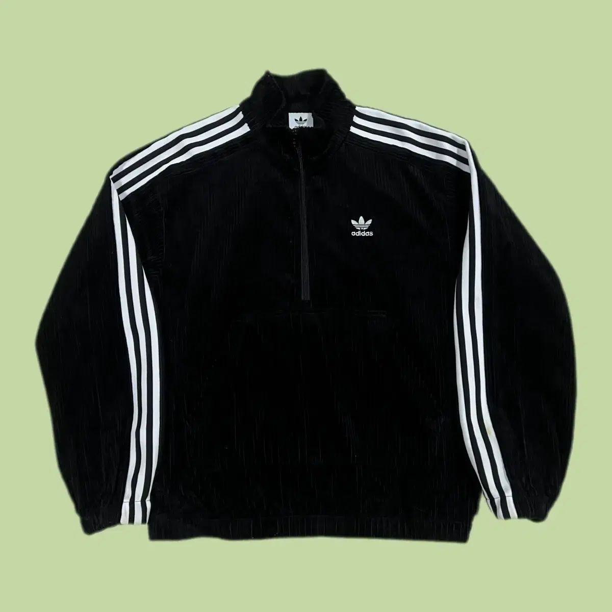 adidas(アディダス) コーデュロイ アノラック 黒 S