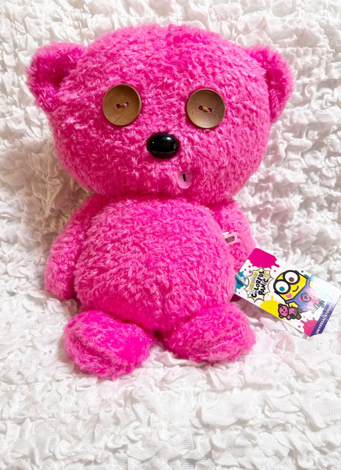 ミニオン ティム カラフルパニック ピンク ティムがピンク色に！？ミニオン新シリーズのお土産グッズ