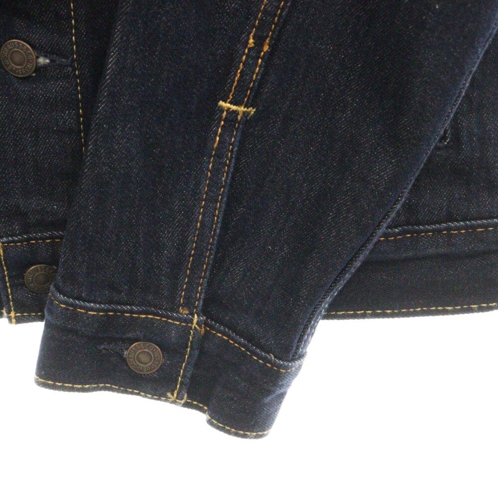 の*ぺ様 リーバイス デニムジャケット ブラックデニム ボタン裏519 リーバイス(Levis) デニムジャケット ブラック メンズデニム