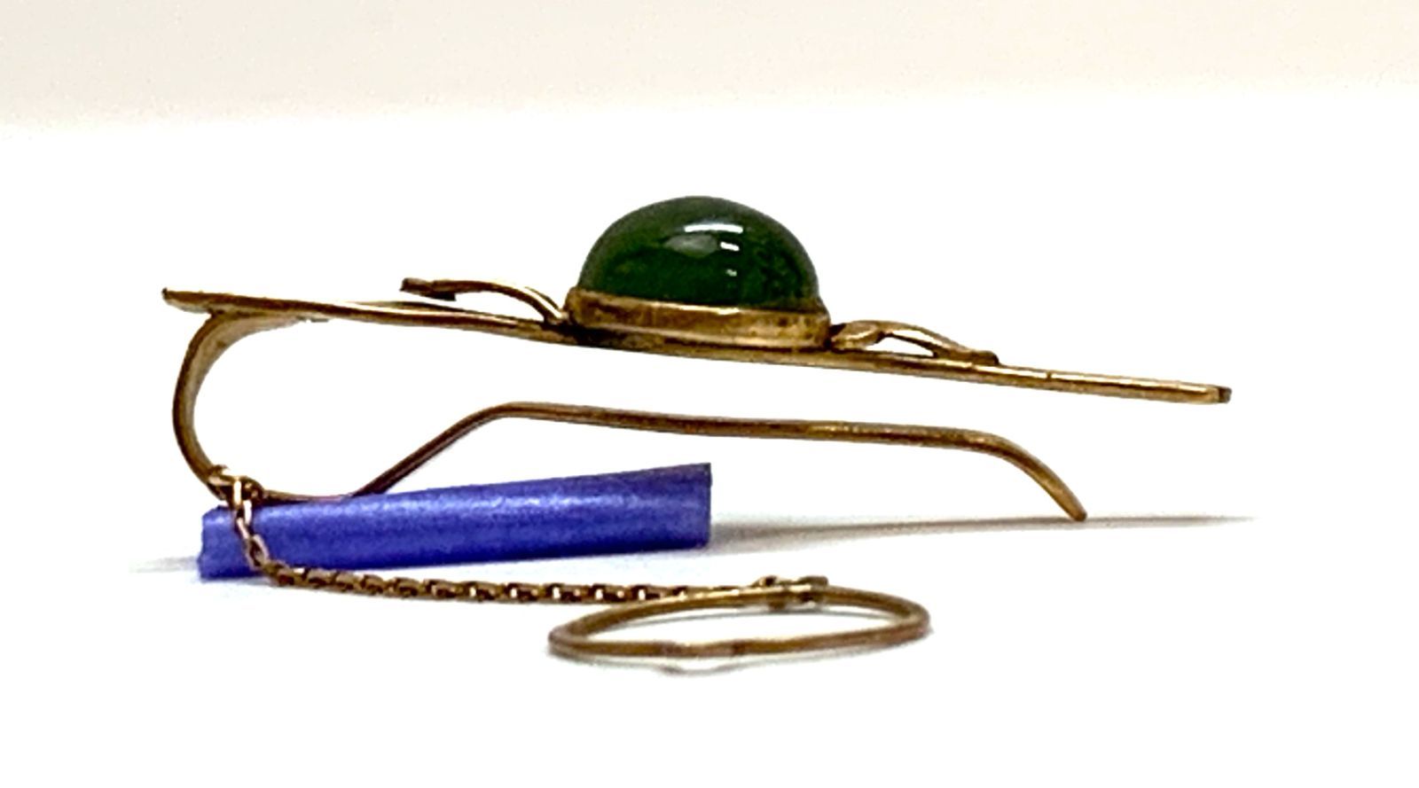 K18 翡翠 ひすい ネクタイピン 18金 ゴールド系 3.6g - メルカリ