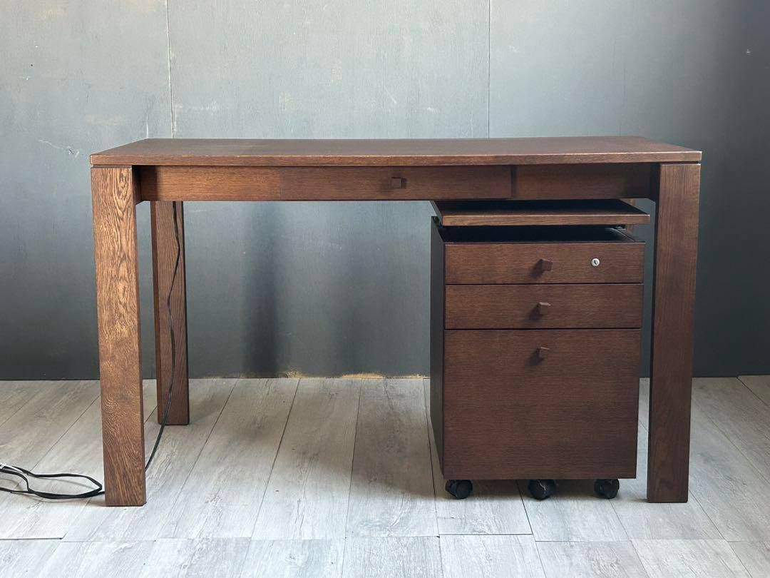 まりニャンのママ様　カリモク テーブル(SS4439)　ボナシェルタワゴン　YZ カリモク テーブル(SS4439) 袖机 セット販売 ボナシェルタワゴン YZ