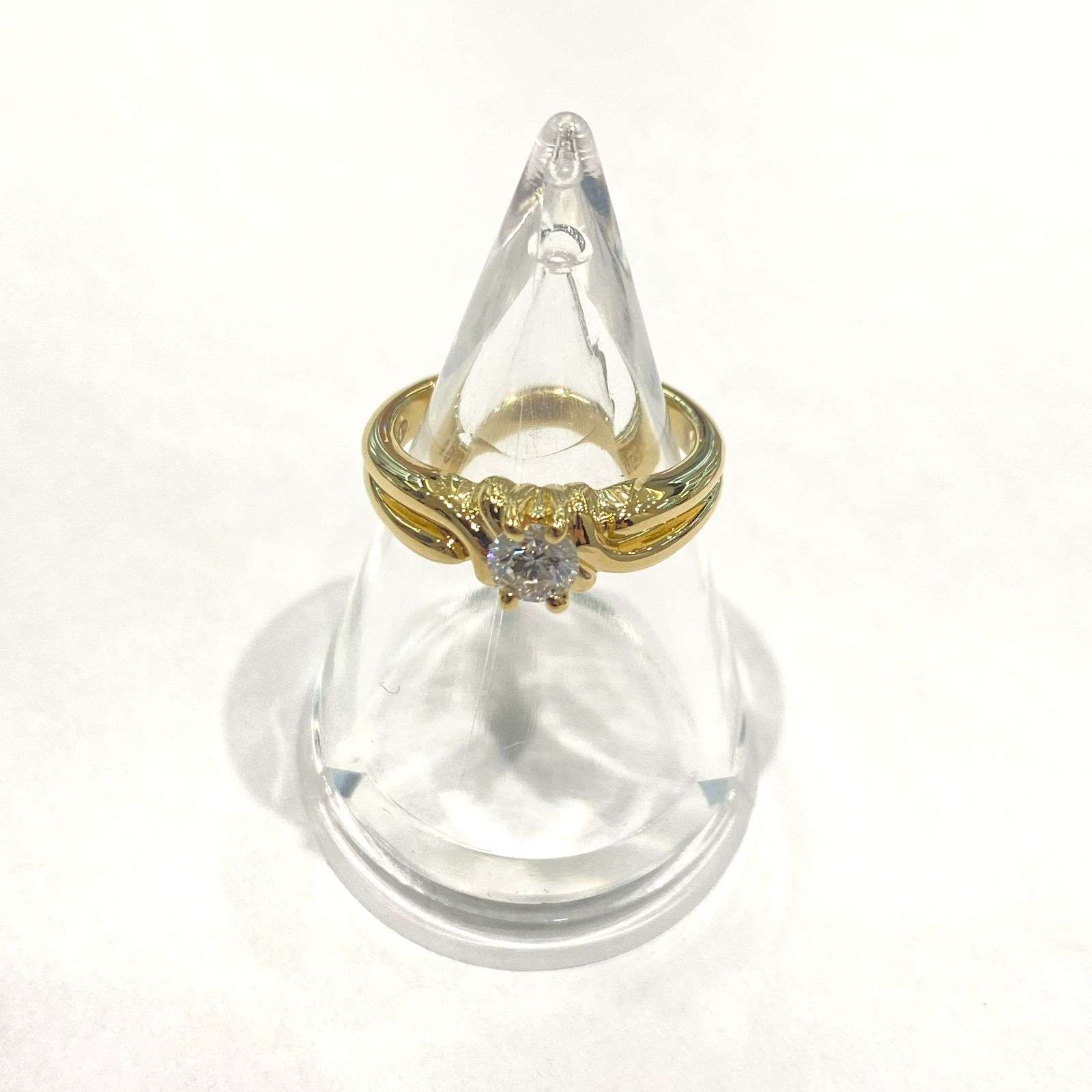 人気🌟BOUCHERON ブシュロン K18 イエローゴールド ダイヤモンド 0.28ct リング 指輪 ジュエリー Y