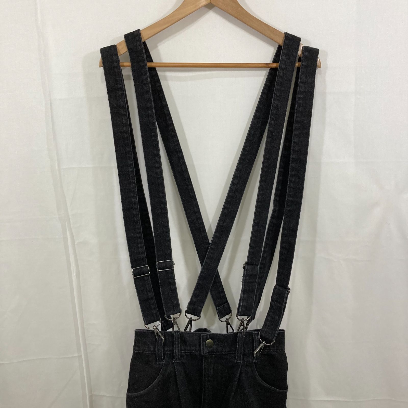 cussil クシル ルーズシルエットダブルサスペンダーワイドパンツ XS 