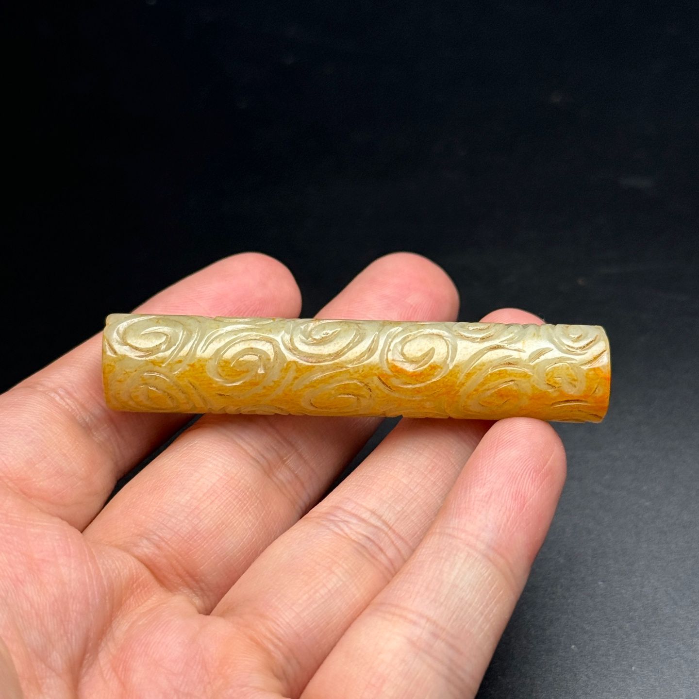 沁色自然 祥雲紋