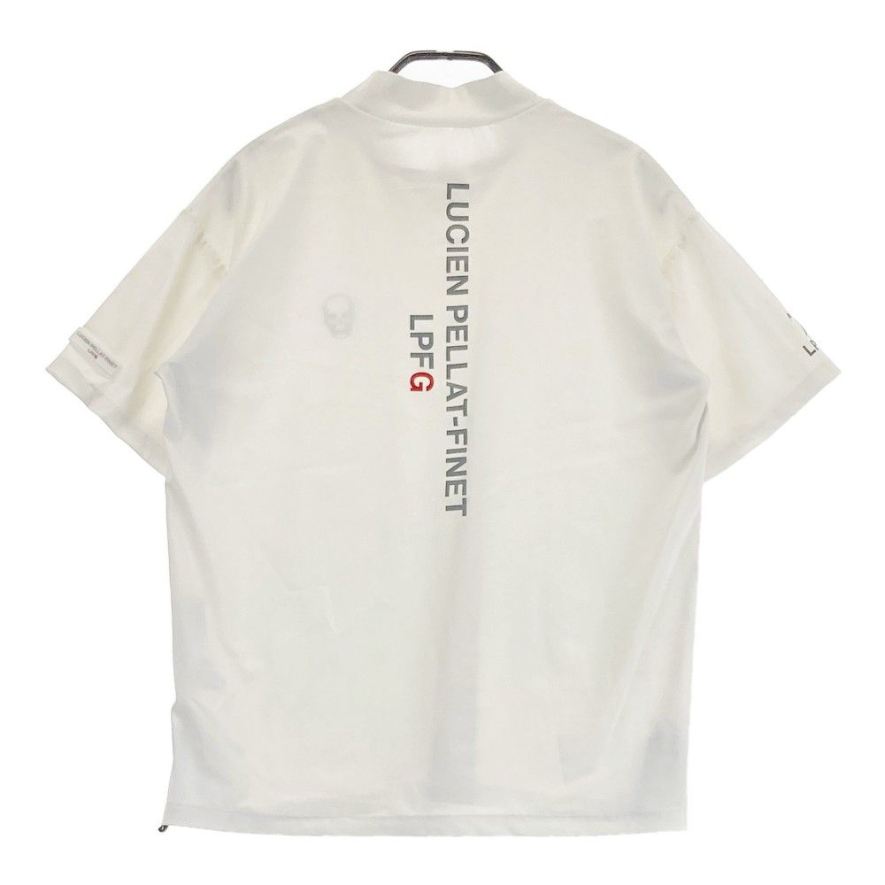 サイズ：S LPFG ルシアン ペラフィネ LUCIEN PELLAT-FINET ハイネック 半袖Tシャツ  ホワイト系 [240101439517] ゴルフウェア メンズ ストスト サイズ：S LPFG ルシアン ペラフィネ LUCIEN PELLAT-FINET