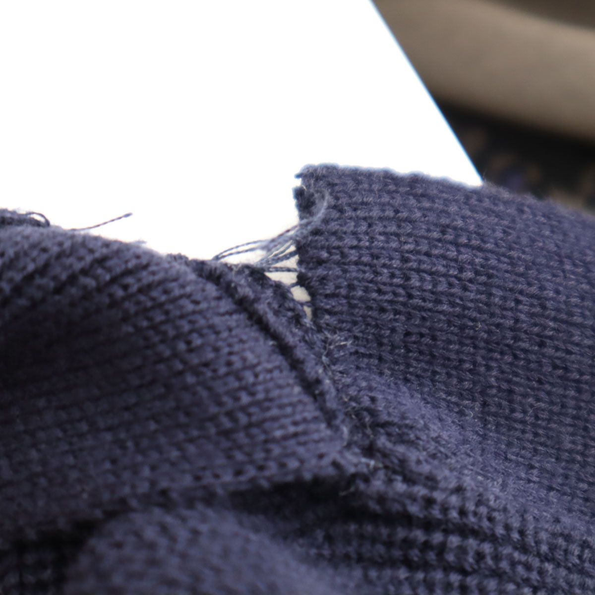 未使用 Sacai サカイ 半袖 ニット 1 ネイビー系 レディース 古着