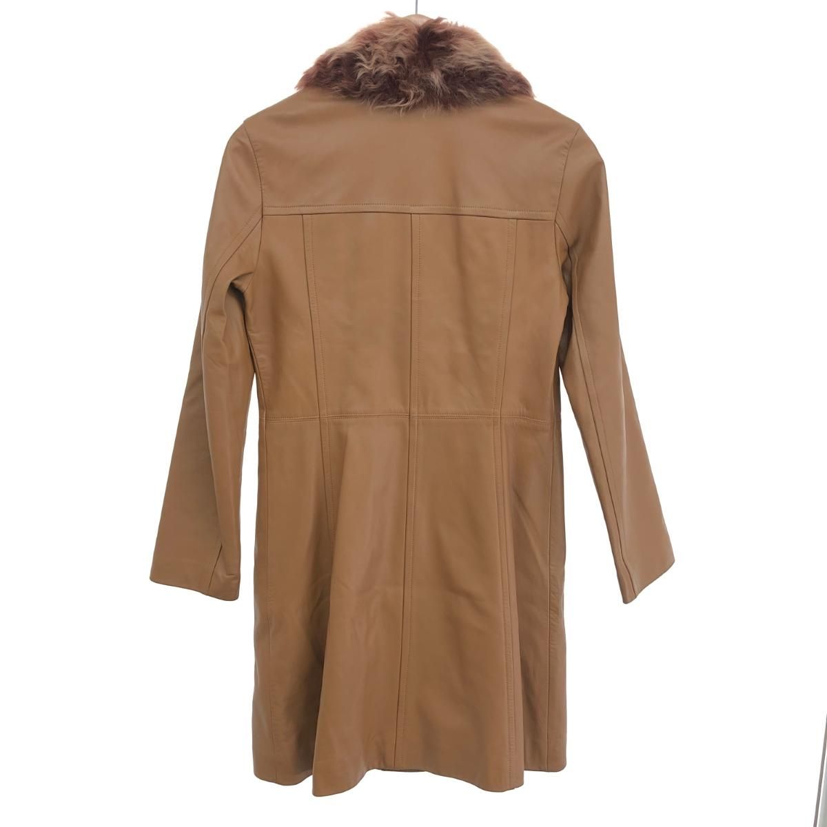 BURBERRY BLUE LABEL トレンチコート本革 38 BURBERRY BLUE LABEL